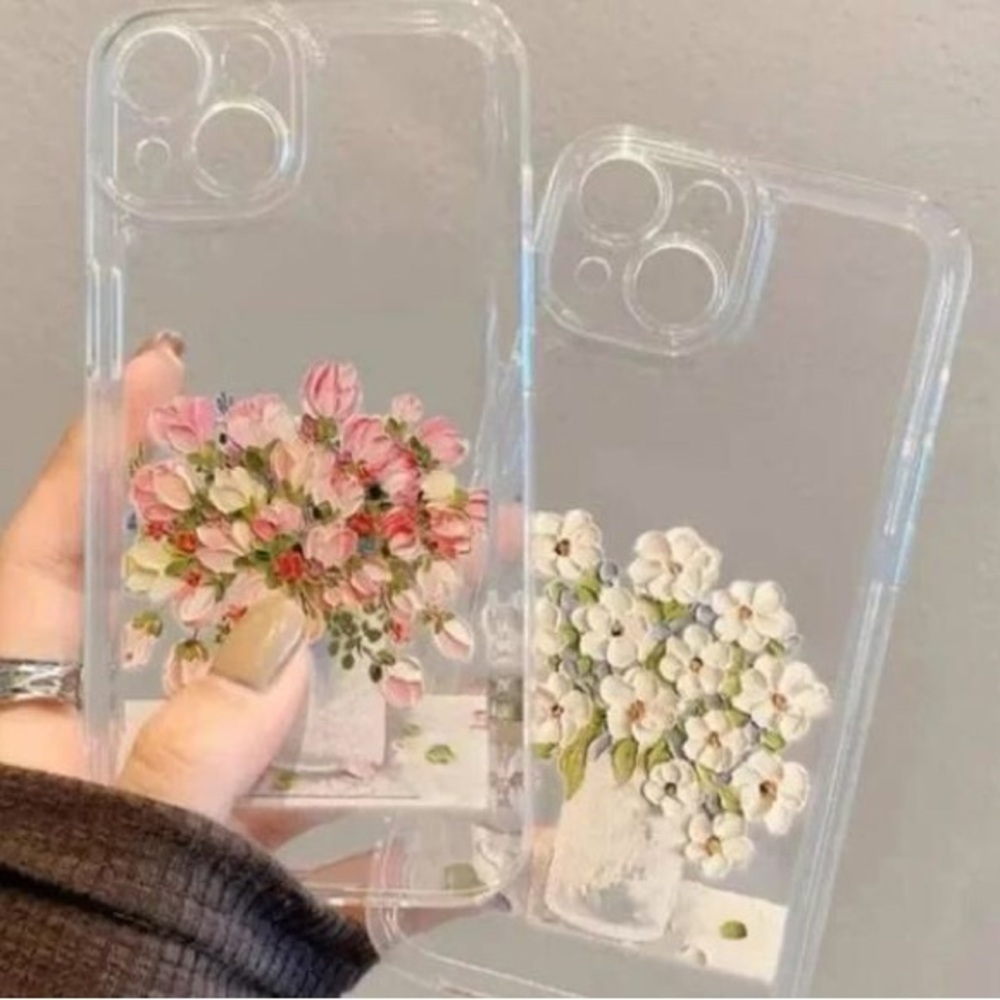 Floral Clear Phone Case